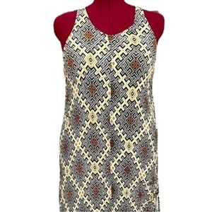 Nash Geometric Racer Back Casual Summer Dress and Swimsuit Cover-up